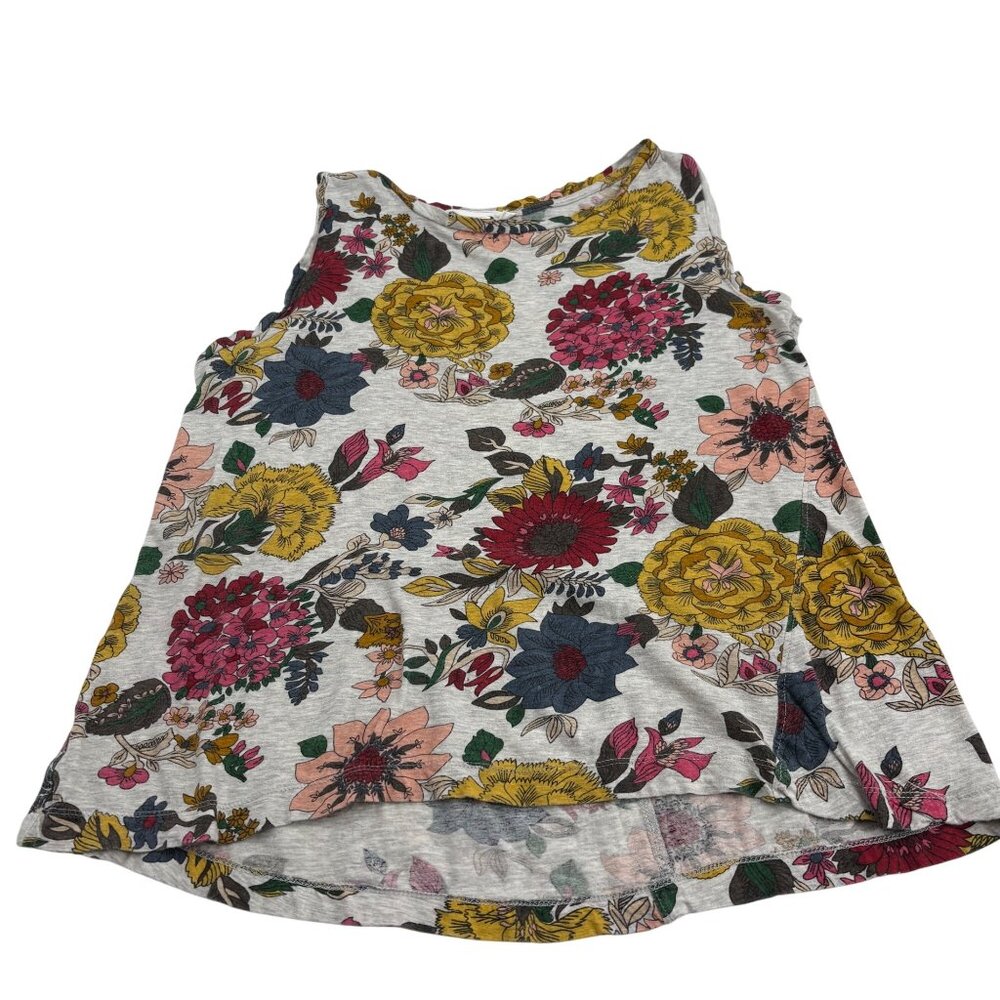 Workshop Republic Clothing floral‎ Sleeveless Top size Small knit